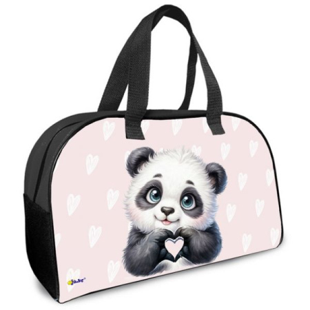 Сумка для внешкольных занятий Панда с сердечком