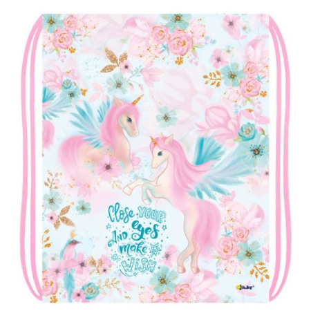 Мешок для обуви Единорог в розах
