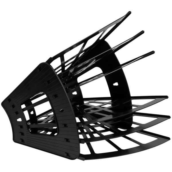 Лоток веер 6 секции черный