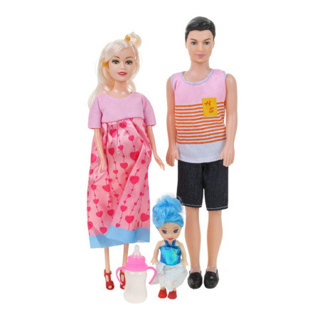 Кукла беременная с семьёй  YY1120