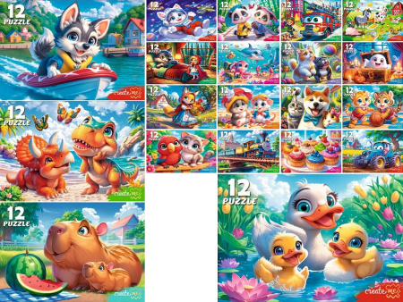 Пазлы 12 эл Милые картинки