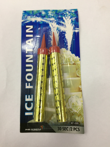 Свеча д/торта Фонтан 2шт/уп