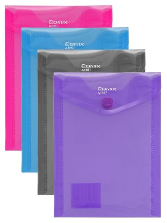 Папка-конверт кнопка А7 ассорти Blaze