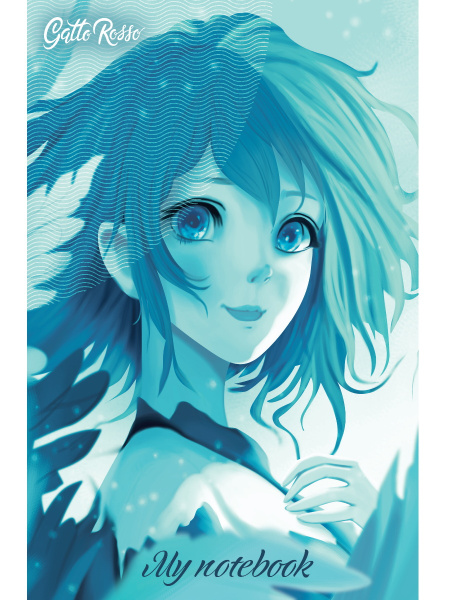 Блокнот А5  40л Gatto Rosso. Таинственность