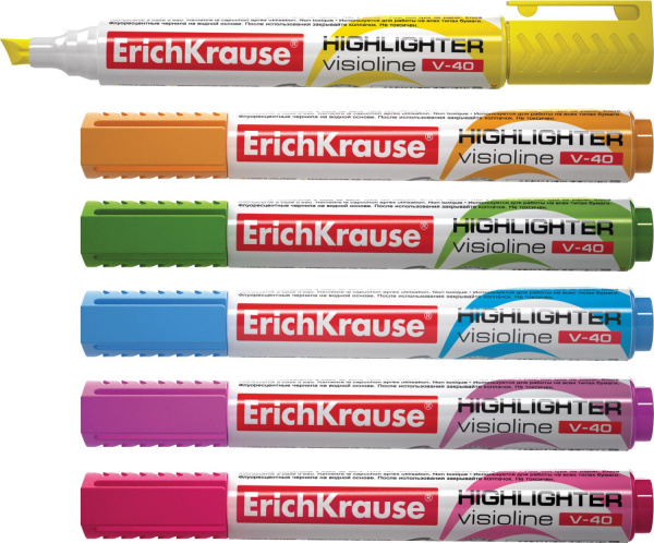 Маркер  текст желтый V-40