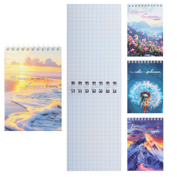 Блокнот/гребень  А6  40л Природа