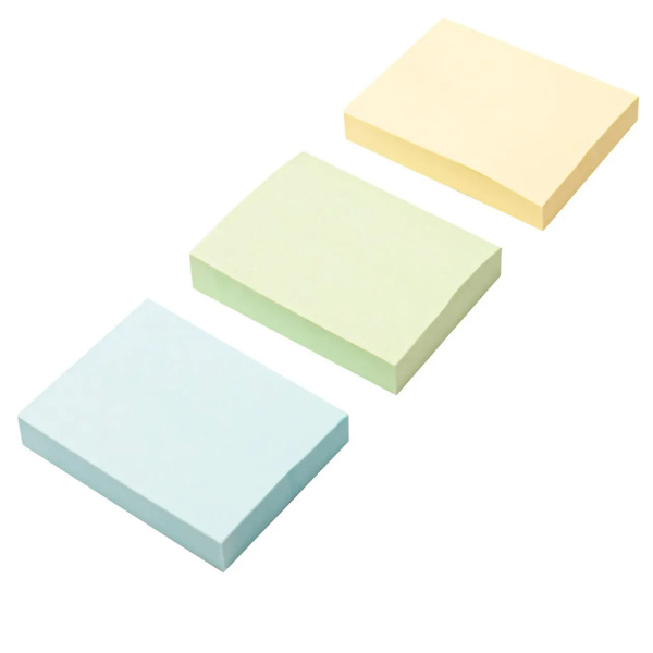 Стикер 38х51мм 3цв 100 листов Пастель