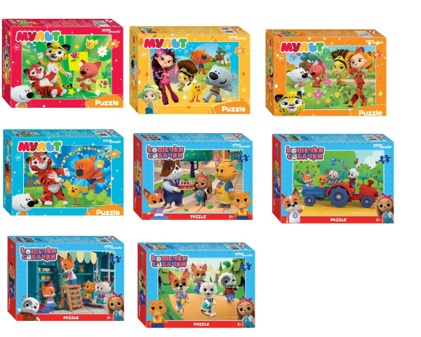 Пазлы 80 эл Мульт. Ми-ми-мишки. Сказочный патруль и др.