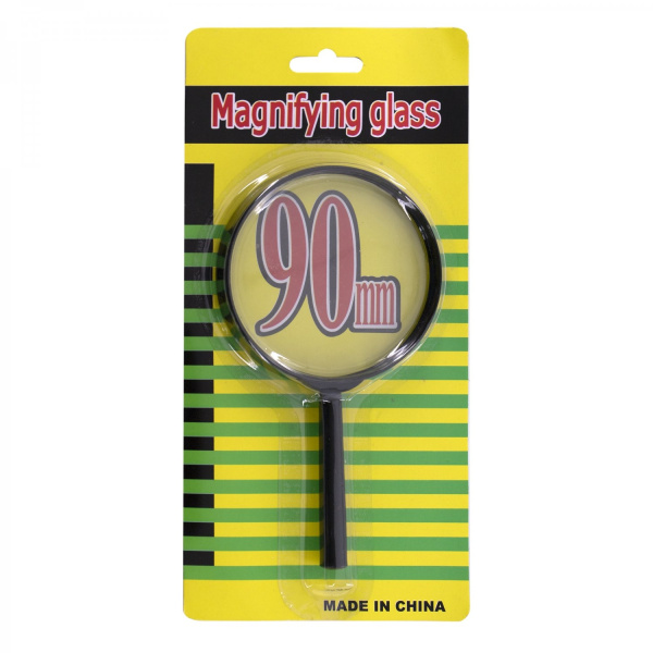 Лупа d 90мм пластик.оправа (пятикратное увеличение)