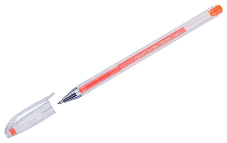Ручка гель Crown  оранжевая 0,7мм