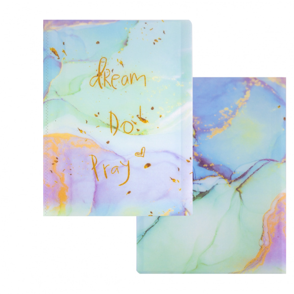 Папка 20 вклад Dream Зеленая мрамор