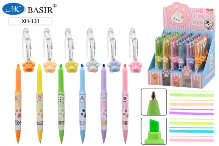 Ручка  Детская 2в1 Лапки + маркер текст