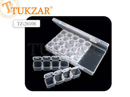 Контейнер д/хранения бисера, страз (4 секции, 7 боксов)