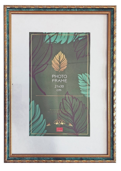 Ф/рамка пластик 21х30 Камышок малахит