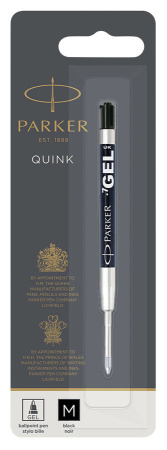 Стержень гель черный Parker, Quink GEL z05, м, блистер