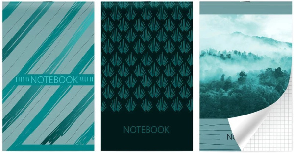 Блокнот А6  30л Фактурная бирюза