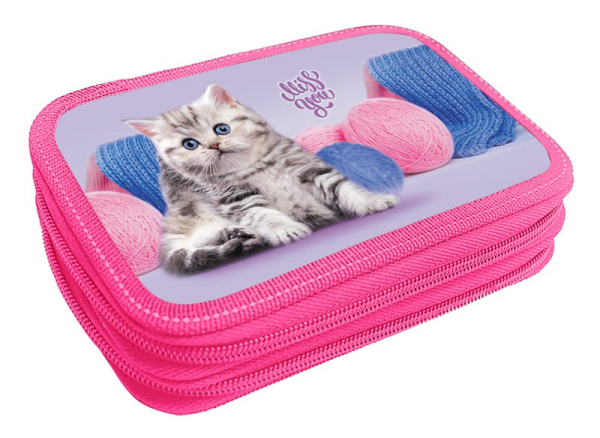 Пенал 2отд/д Котёнок с клубком