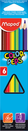 Карандаши .Трехгранные  06цв. ColorPeps