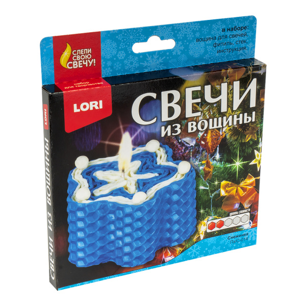 Набор д/творчества Свечи из вощины "Снежинка"