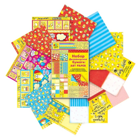 Бумага для творчества Котэ много не бывает А4, 12л $