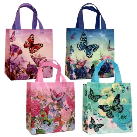 Сумка-шоппер 22*23см Бабочки