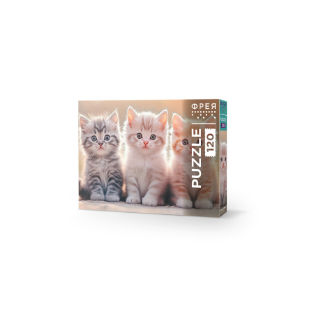 Пазлы 120 эл Три котёнка