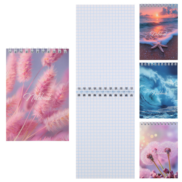 Блокнот/гребень  А6  40л Природная нежность