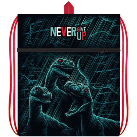 Мешок для обуви Три динозавра с карманом