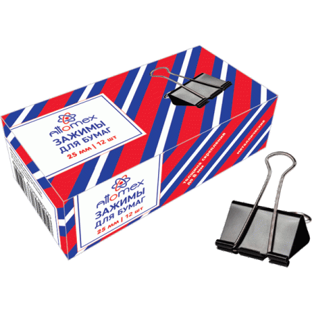 Зажим д/бумаг 25мм