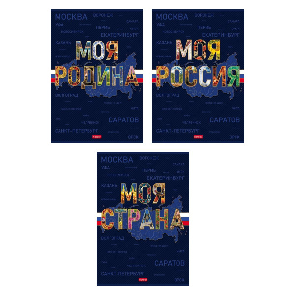 Тетрадь А4  96л Моя страна, софт-тач