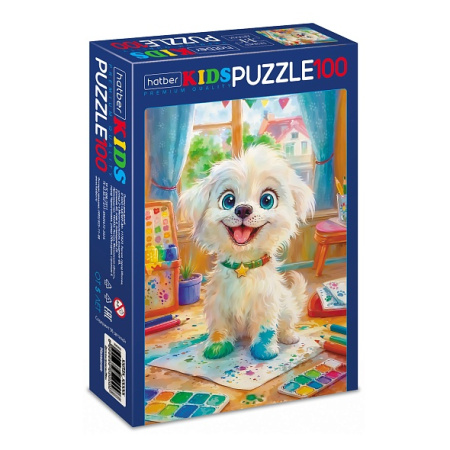 Пазлы 100 эл Щенок-озорник
