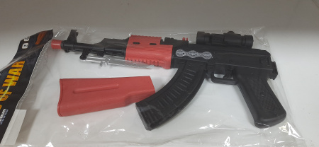 Автомат АК 47см со штыком, свет, звук