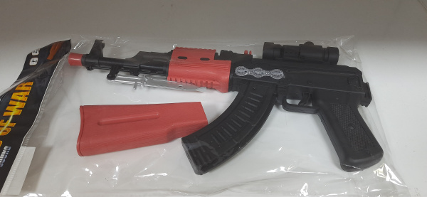 Автомат АК 47см со штыком, свет, звук