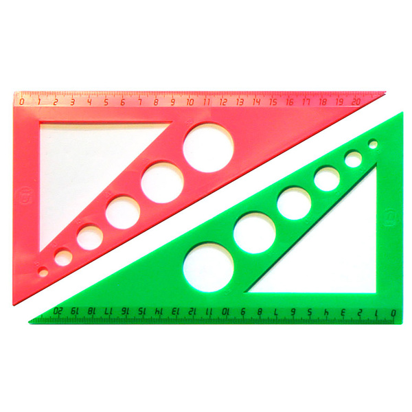 Треугольник пластик 21см 30*60мм