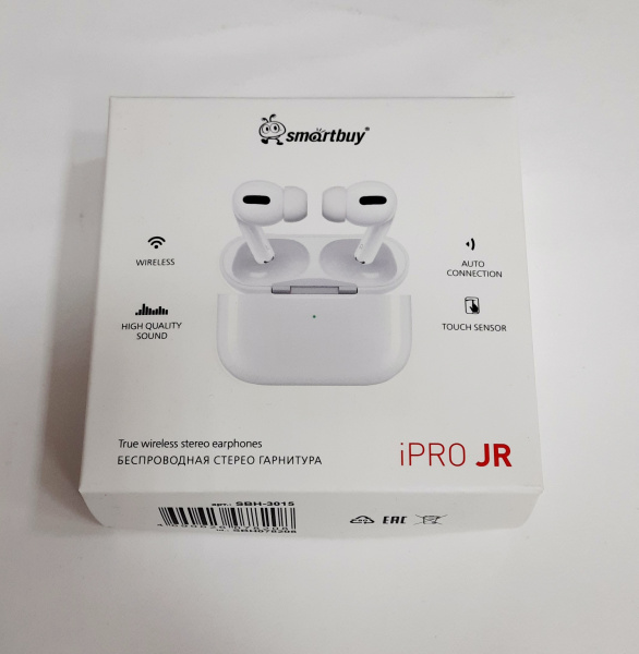 Гарнитура вкладыши беспроводные, TWS Smartbay iPro JR белый