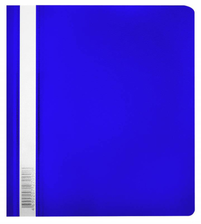 Скоросшиватель пласт.проз.верх  А5 синий^Люкс