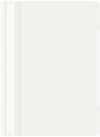 Скоросшиватель пласт.проз.верх  белый