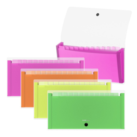 Папка-картотека 13 отд. Matt Neon Check size