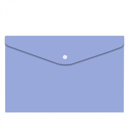 Папка-конверт кнопка А4 Macarons голубая