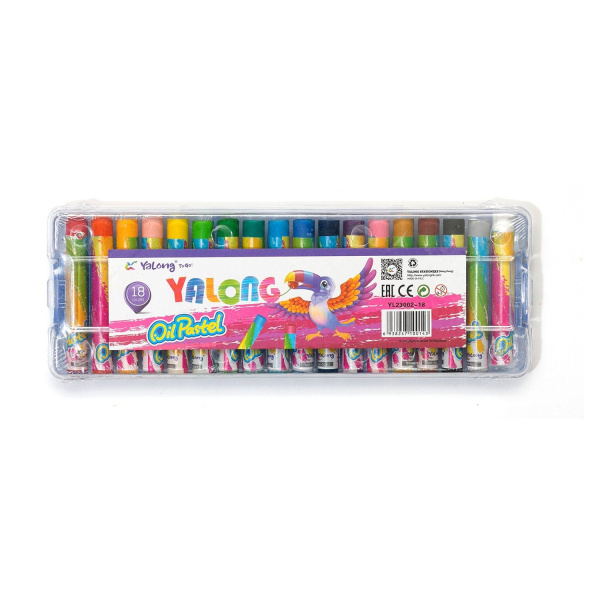 Мелки Пастель Тукан 18цв. маслян. Yalong