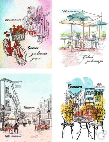 Блокнот/гребень  А7 40л Приятный вечер