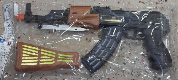 Автомат АК47 со штыком (свет, звук)