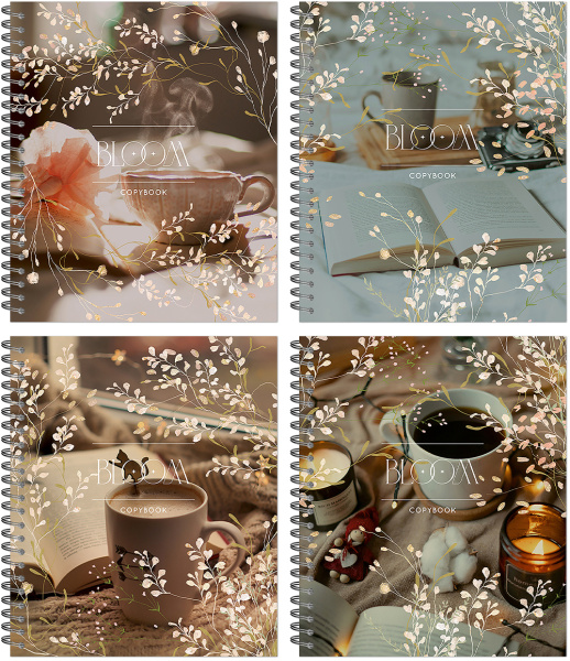 Тетрадь гребень  48л Хюгге, выб.лак