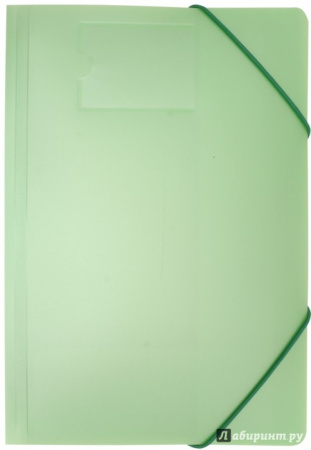 Папка на резинке А4 30мм зеленый турмалин