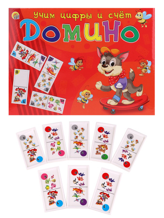 Домино большое. Учим цифры и счёт