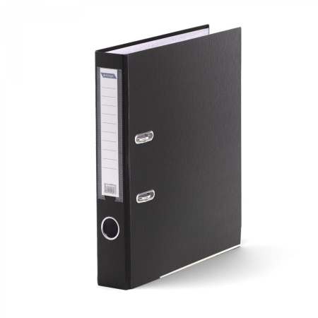 Регистратор 50мм ПВХ черный, метал. уголки