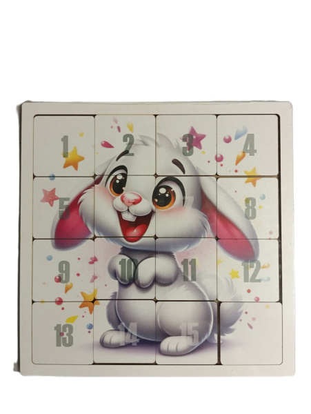 Игра головоломка Пятнашки Кролик