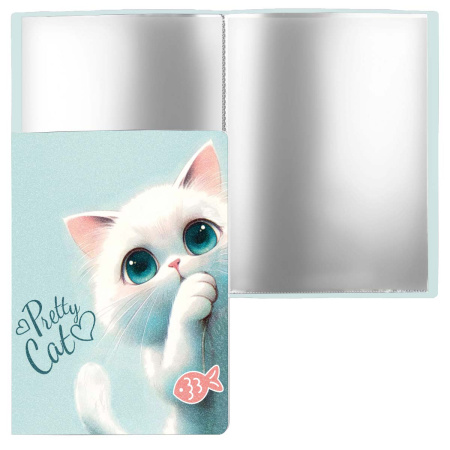 Папка 20 вклад Пушистик, искрящ. фактура