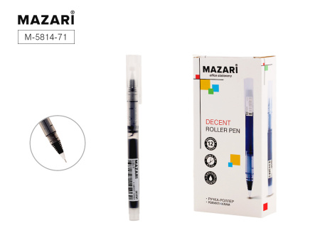 Ручка-роллер Decent  0,5мм черная