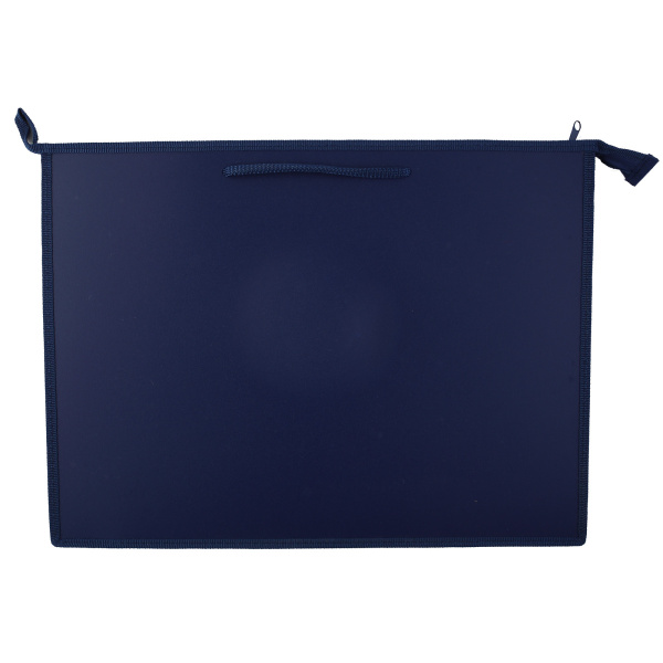 Папка с ручками А3  пластик  т.Синий